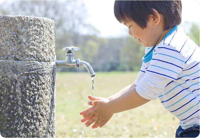 手洗い・検温・学習